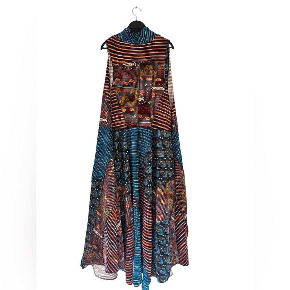 Adore Vibrant Patterned Maxi vest